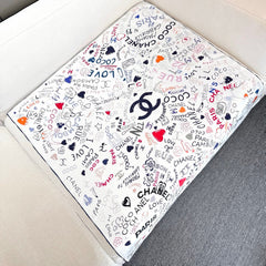 CHANEL 25S SCARF 90 IN SILK 730662