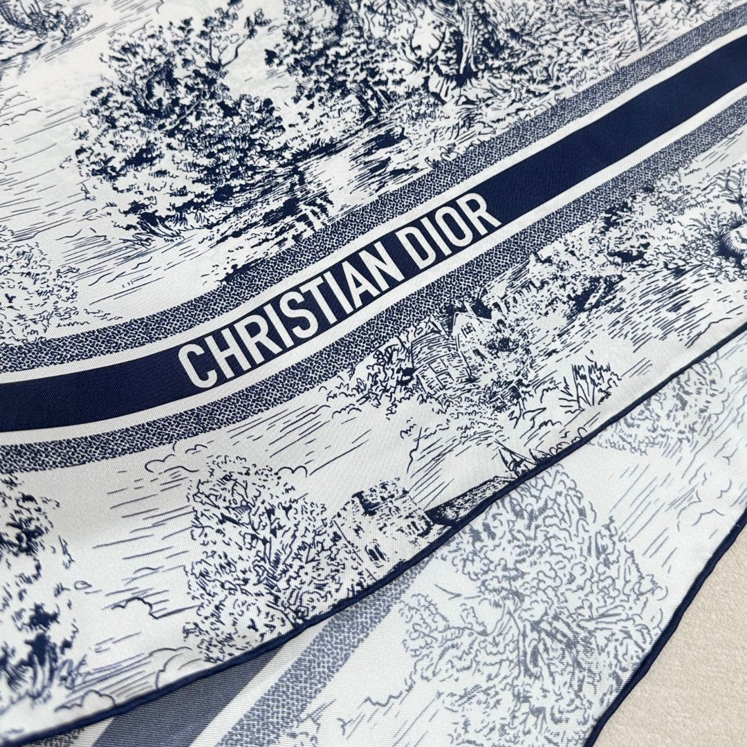 DIOR SCARF 90 CM IN SILK FABRIC 724824