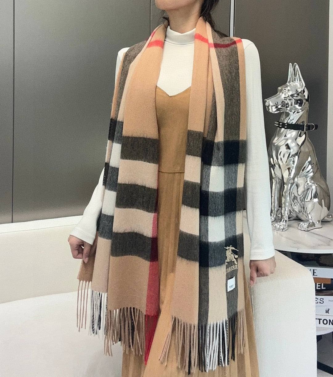 BBR SCARF 200 CM IN CASHMERE 674881