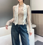CHANEL 25S SCARF 90 IN TWILL SILK 740294