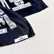 CHANEL 25S SCARF 90 IN SILK 729053