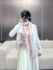 CHANEL 25S SCARF 184 IN MERINO WOOL 727322
