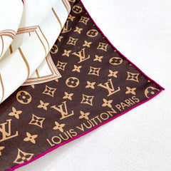 LV SCARF 140 CM IN SILK 721536
