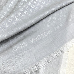 LV SCARF 120 CM IN WOOL MIX SILK 737300