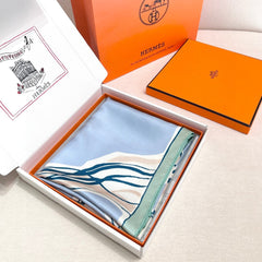 HERMES 25S SCARF 90 IN SILK TWILL 733937