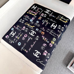 CHANEL 25S SCARF 90 IN SILK 735829