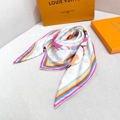 LV SCARF 90 CM IN SILK 729027