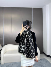 CHANEL 25S SCARF 180 IN WOOL 989768