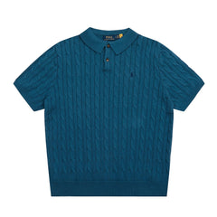 RALPH LAUREN SHORT-SLEEVE POLO KNIT SWEATER STYLE 432