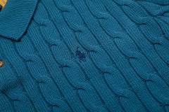 RALPH LAUREN SHORT-SLEEVE POLO KNIT SWEATER STYLE 432