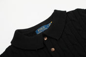 RALPH LAUREN SHORT-SLEEVE POLO KNIT SWEATER STYLE 434