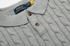 RALPH LAUREN SHORT-SLEEVE POLO KNIT SWEATER STYLE 435