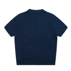 RALPH LAUREN SHORT-SLEEVE POLO KNIT SWEATER STYLE 437