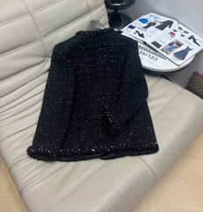 CHANEL 25S ROUND-NECK KNIT CARDIGAN 377