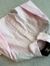 PRADA PINK CROPPED BUTTON-UP SHIRT