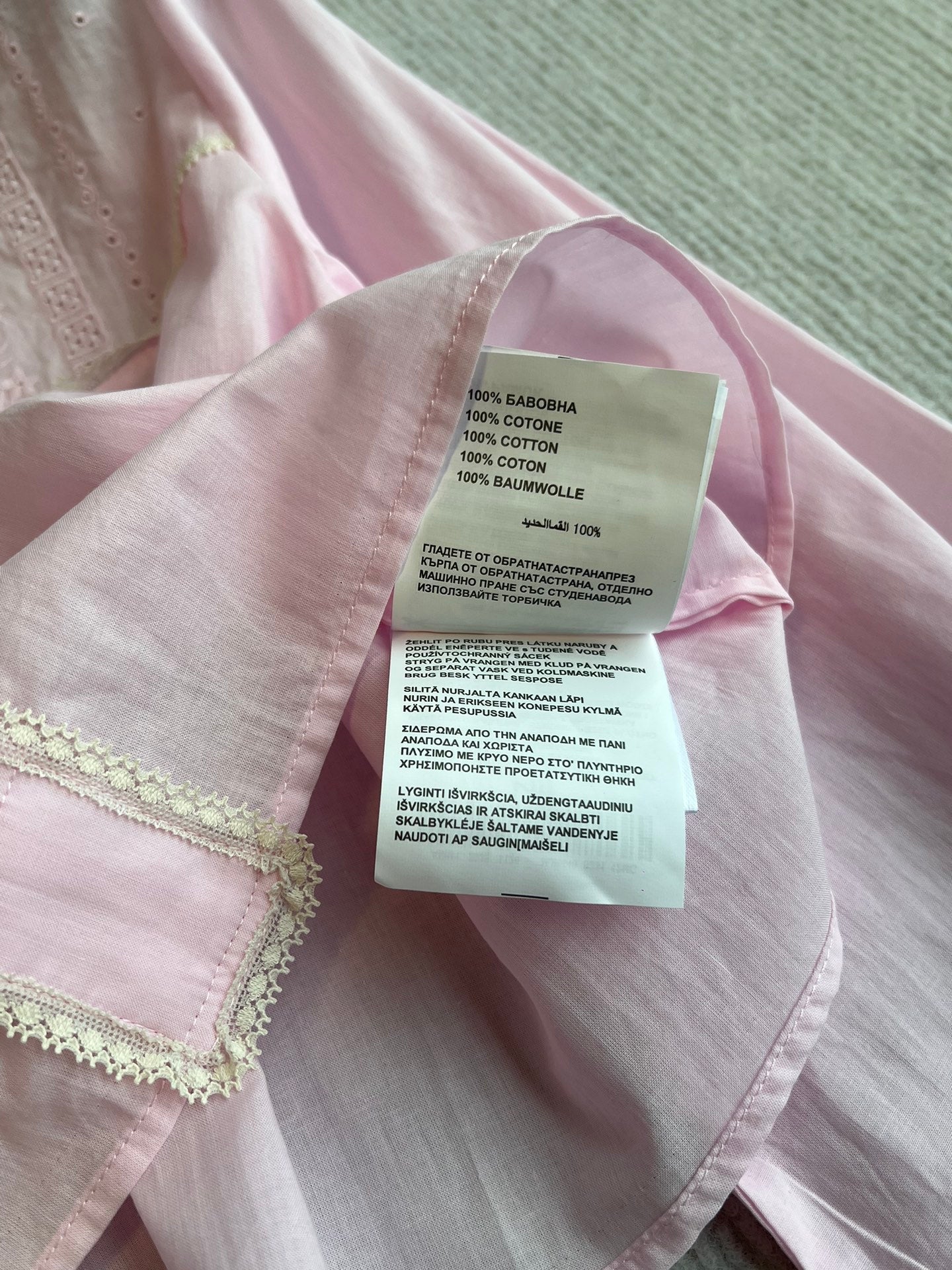 PRADA PINK CROPPED BUTTON-UP SHIRT