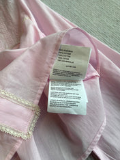 PRADA PINK CROPPED BUTTON-UP SHIRT