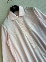 PRADA PINK EMBROIDERED LONG SHIRT