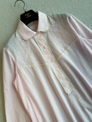 PRADA PINK EMBROIDERED LONG SHIRT