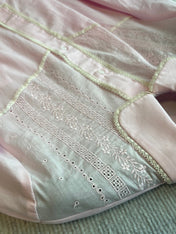 PRADA PINK EMBROIDERED LONG SHIRT