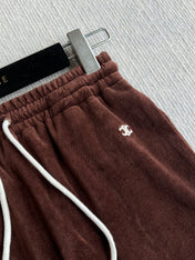 CELINE VELVET DRAWSTRING WAIST SHORTS 275633