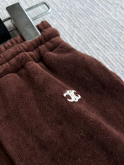 CELINE VELVET DRAWSTRING WAIST SHORTS 275633