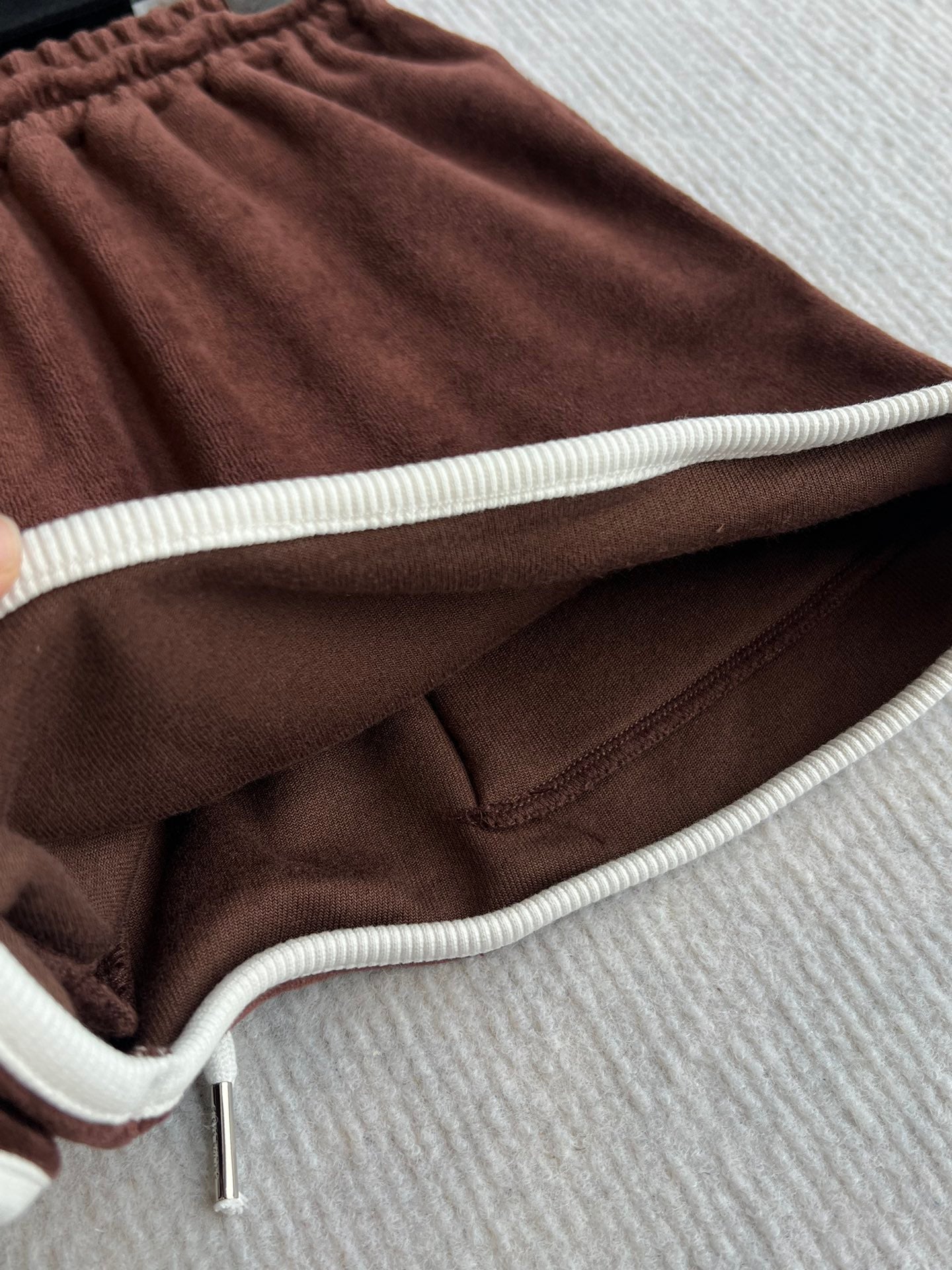 CELINE VELVET DRAWSTRING WAIST SHORTS 275633