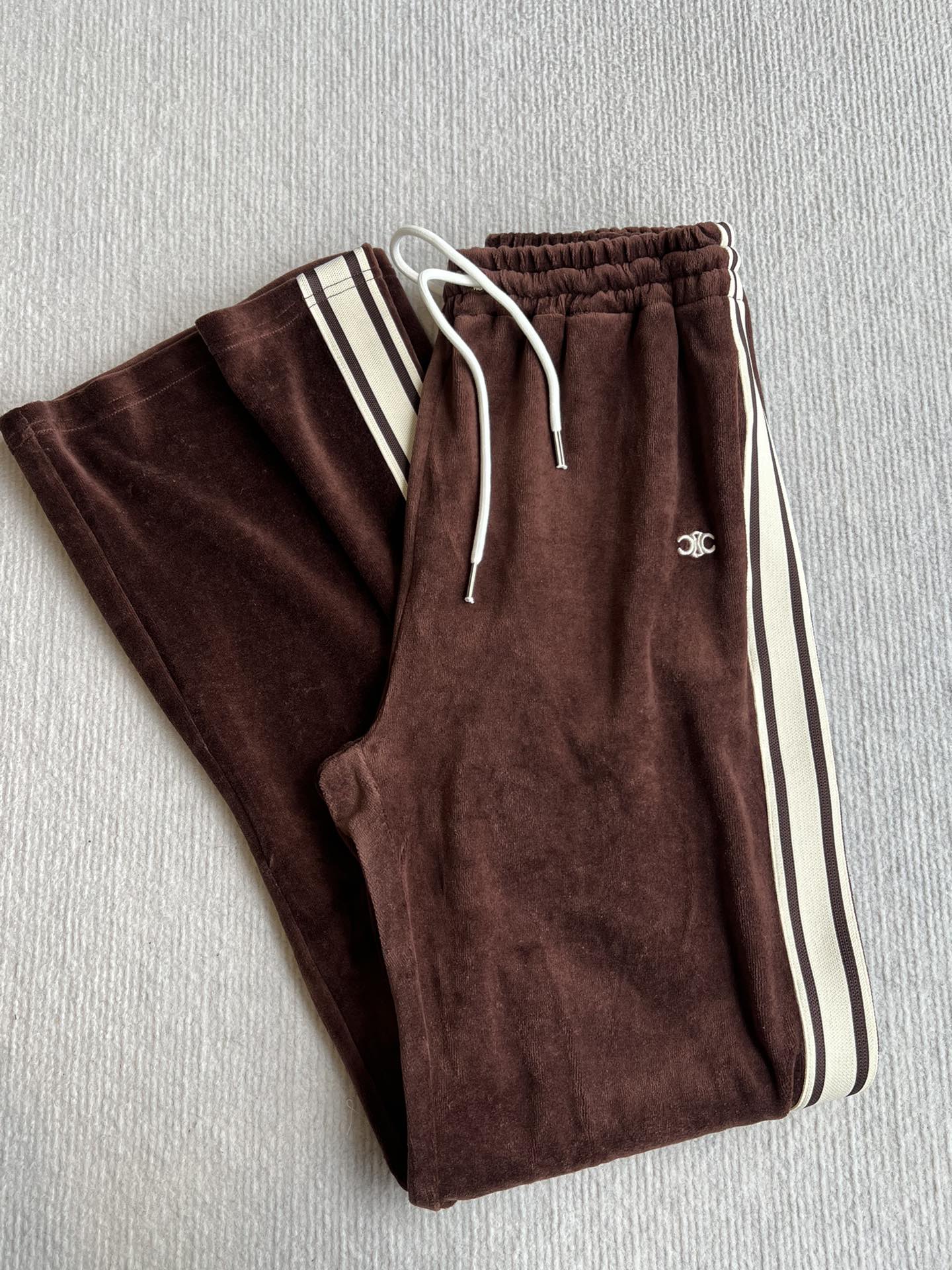 CELINE SIDE RIBBON LONG PANTS 275635