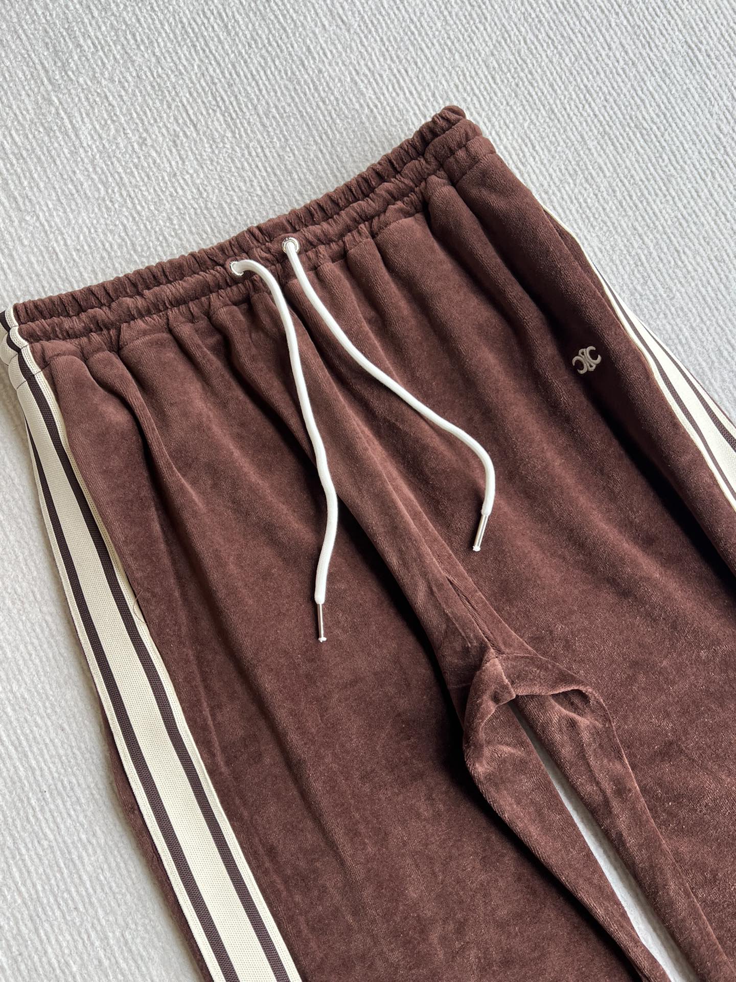 CELINE SIDE RIBBON LONG PANTS 275635