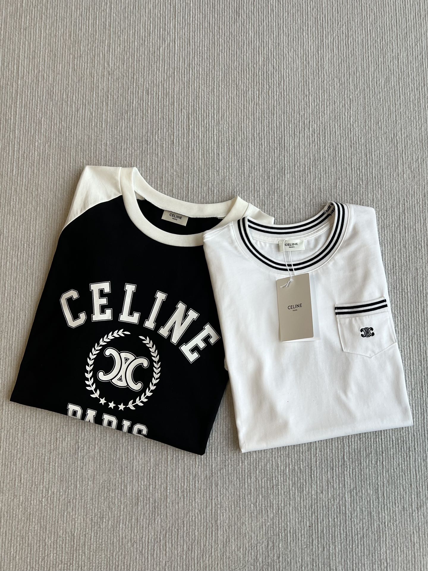 CELINE LONG SLEEVE PRINTED T-SHIRT 275643
