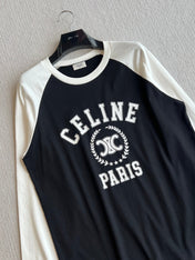 CELINE LONG SLEEVE PRINTED T-SHIRT 275643