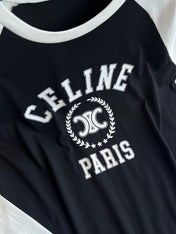 CELINE LONG SLEEVE PRINTED T-SHIRT 275643