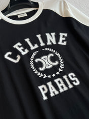 CELINE LONG SLEEVE PRINTED T-SHIRT 275643