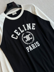 CELINE LONG SLEEVE PRINTED T-SHIRT 275643