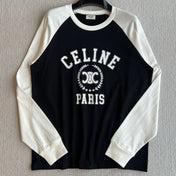 CELINE LONG SLEEVE PRINTED T-SHIRT 275643