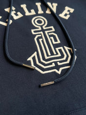 CELINE HOODED SWEATSHIRT WITH ANCHOR EMBROIDERY 275652