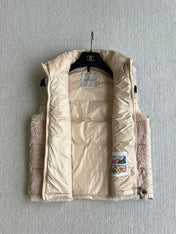 MONCLER 25S DOWN VEST IN LIGHT PINK 044