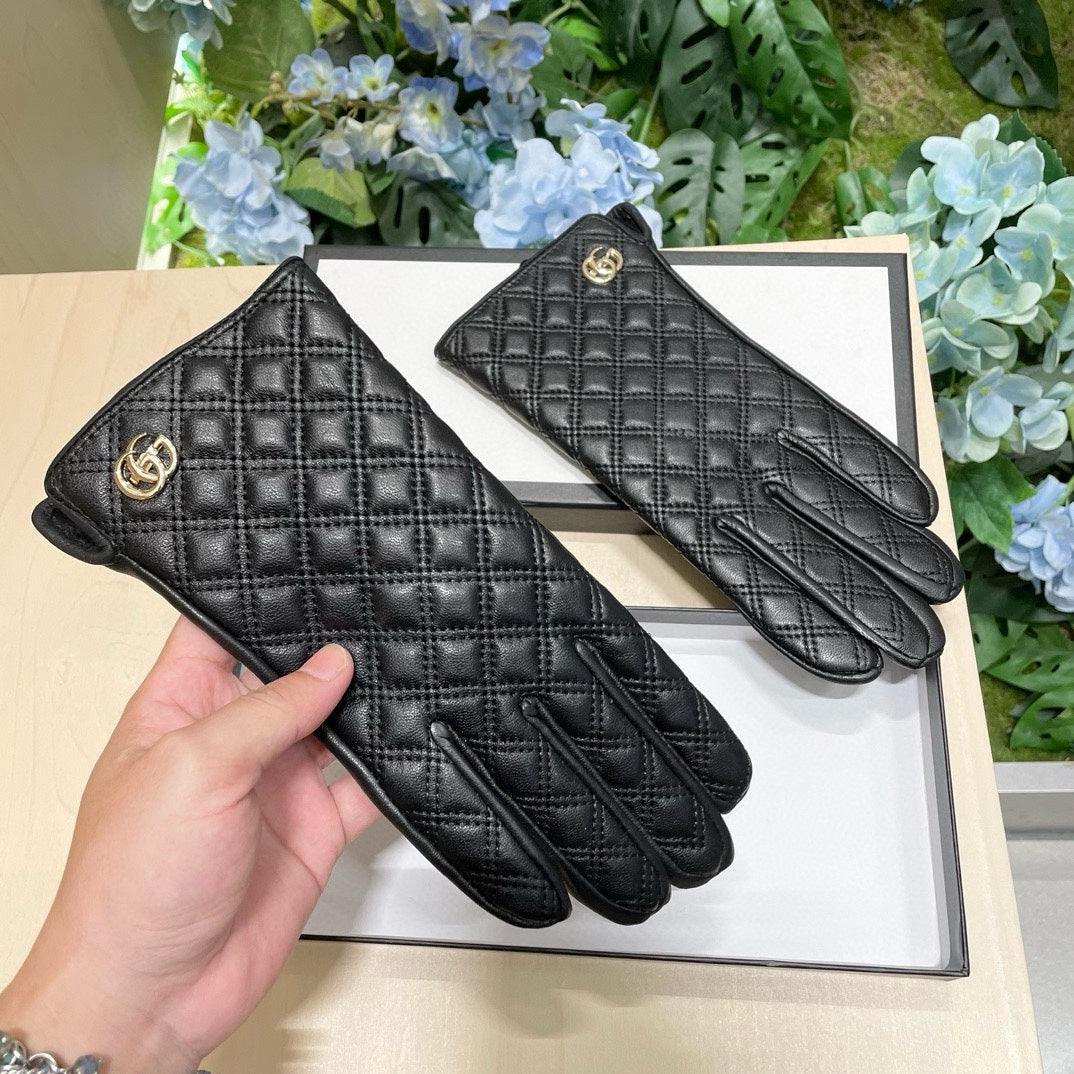 TOUCHSCREEN GLOVES IN BLACK LAMBSKIN 427401