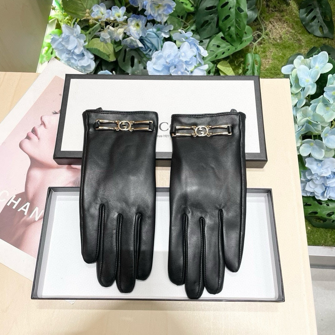 TOUCHSCREEN GLOVES IN BLACK LAMBSKIN 464986
