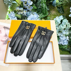 GLOVES IN BLACK LAMBSKIN 465067
