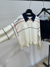 CELINE LONG-SLEEVE POLO SWEATER 275968