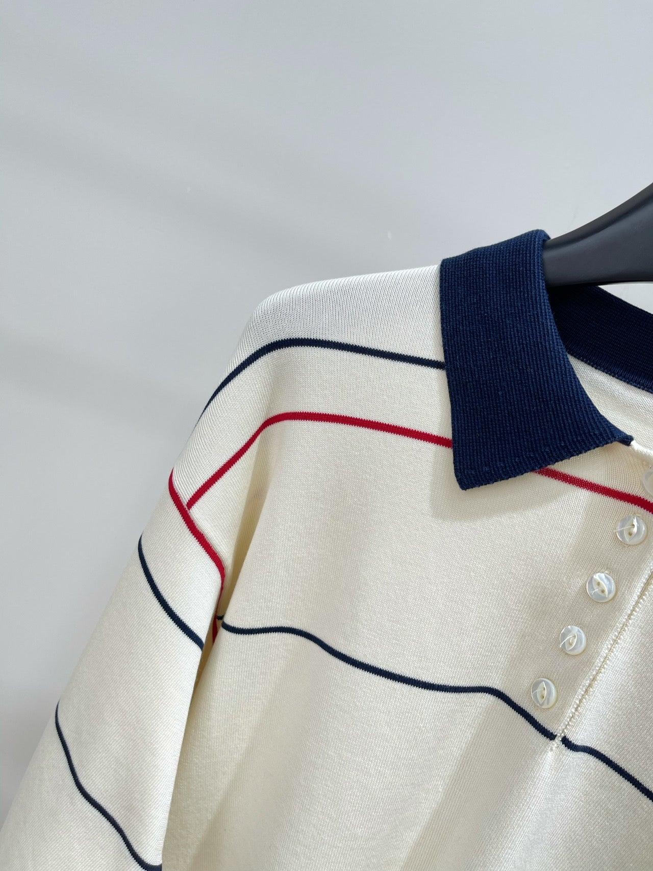 CELINE LONG-SLEEVE POLO SWEATER 275968