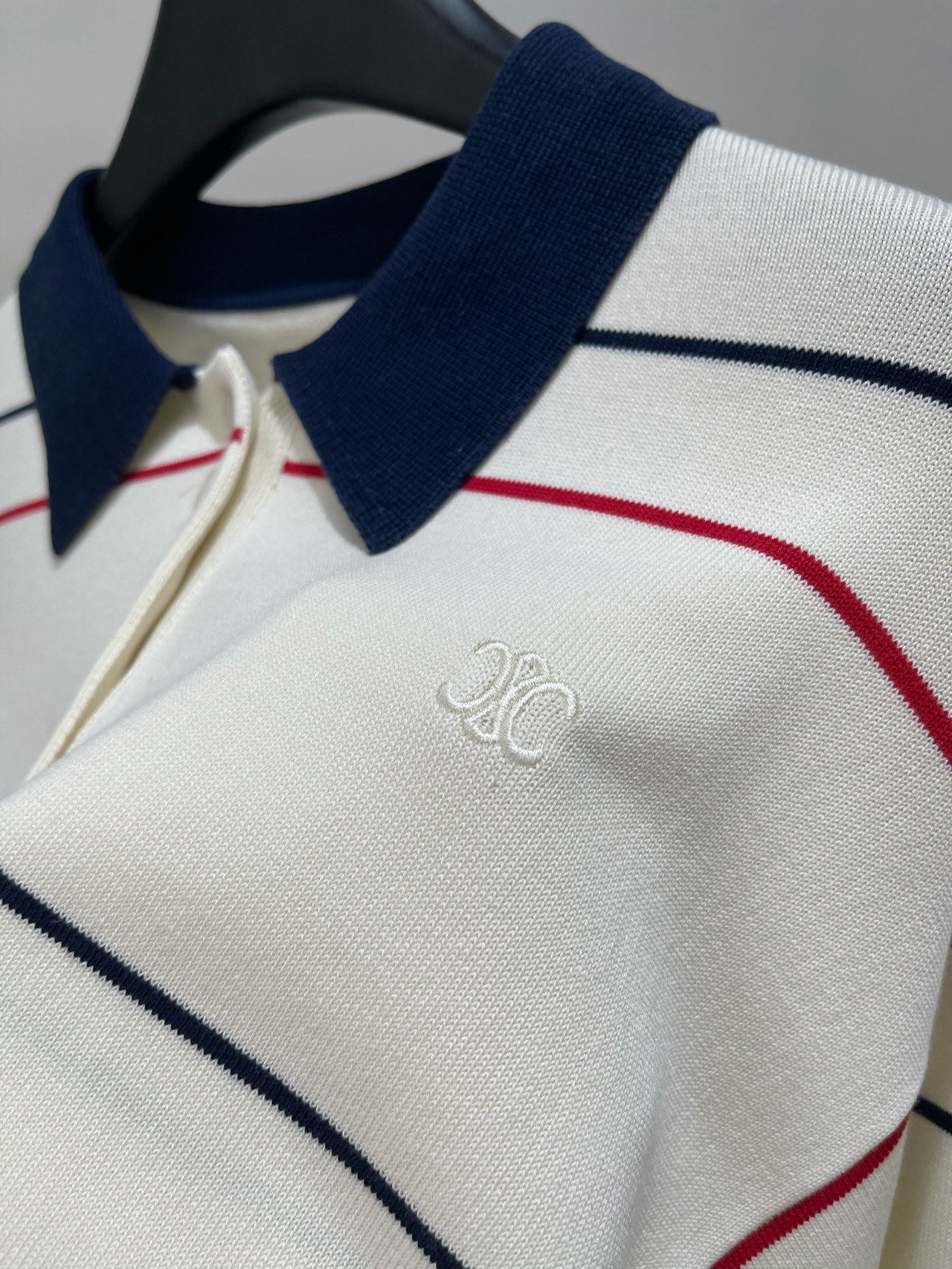 CELINE LONG-SLEEVE POLO SWEATER 275968