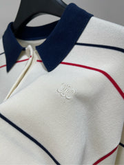 CELINE LONG-SLEEVE POLO SWEATER 275968