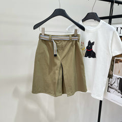 MIUMIU SPLIT HEM CROPPED PANTS 269932