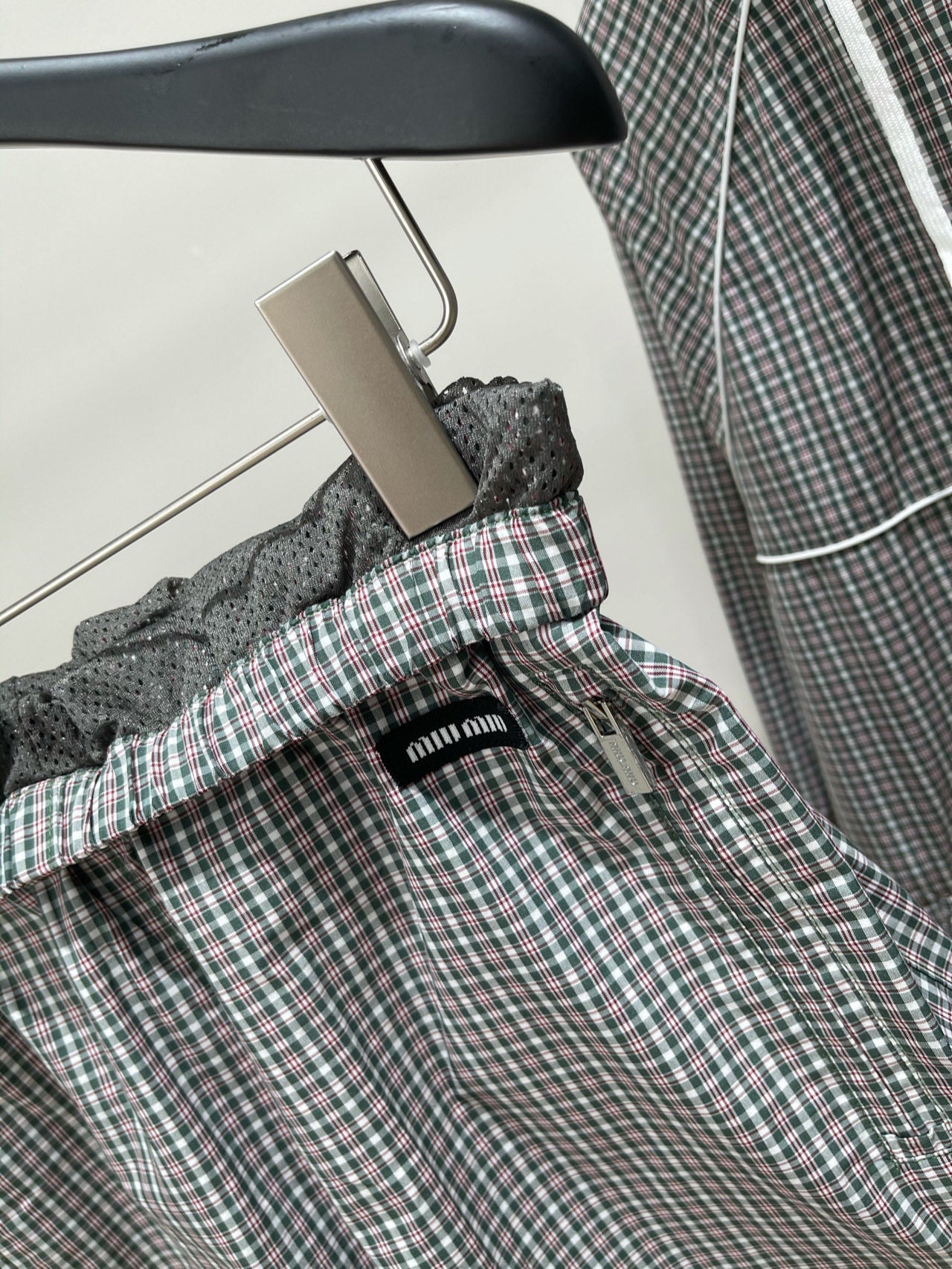 MIUMIU ACTIVEWEAR SET PLAID PATTERN 267917