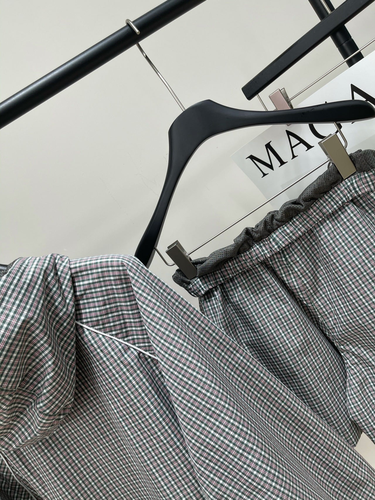 MIUMIU ACTIVEWEAR SET PLAID PATTERN 267917