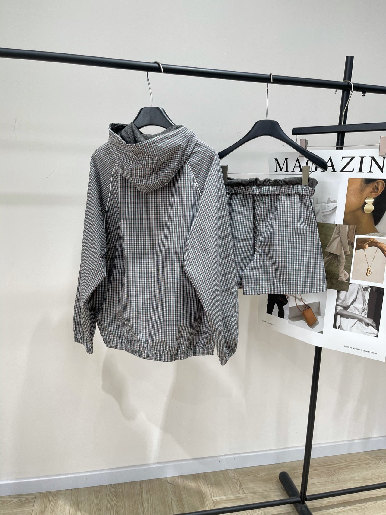 MIUMIU ACTIVEWEAR SET PLAID PATTERN 267917