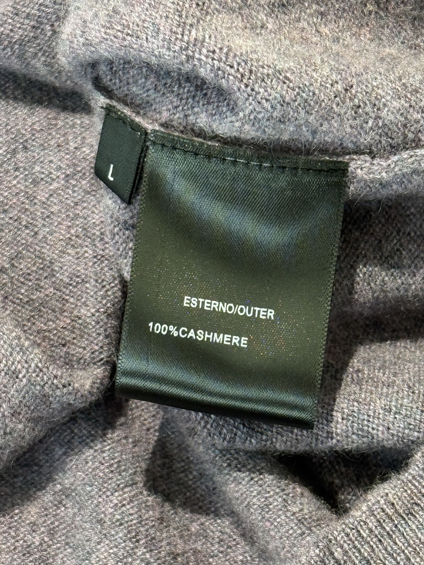 LP 26S LONG-SLEEVE CASHMERE SWEATER 614