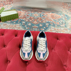 GG RHYTON TRAINER LIGHT BROWN AND PINK CALFSKIN